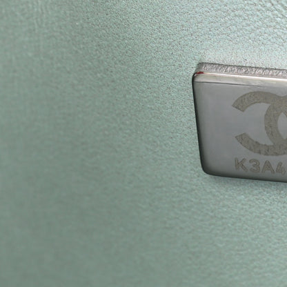 Chanel Iridescent Calfskin Quilted Small Double Flap Blue 7 of 10