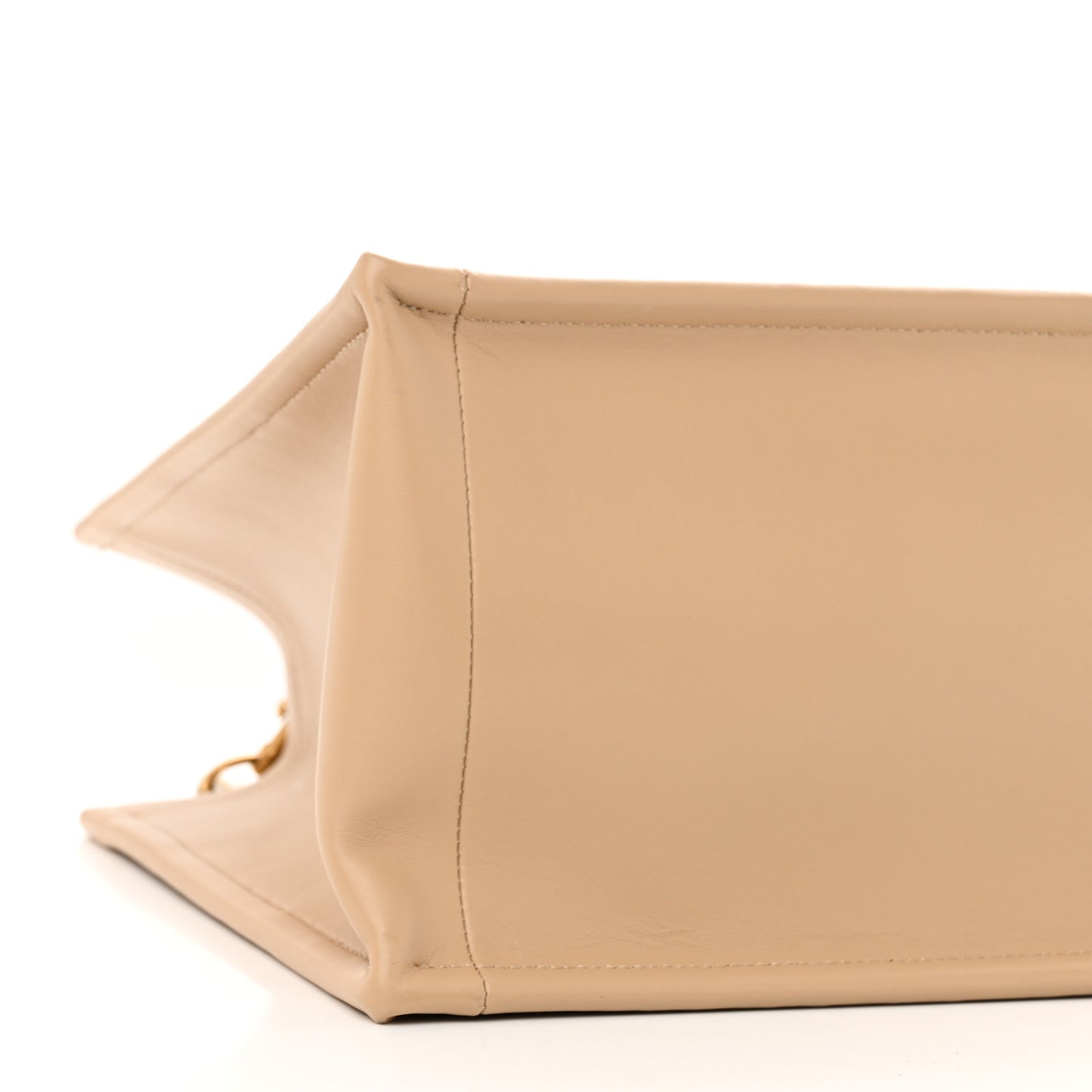 Oblique Calfskin Medium Book Tote With Strap Gold Multicolor Natural