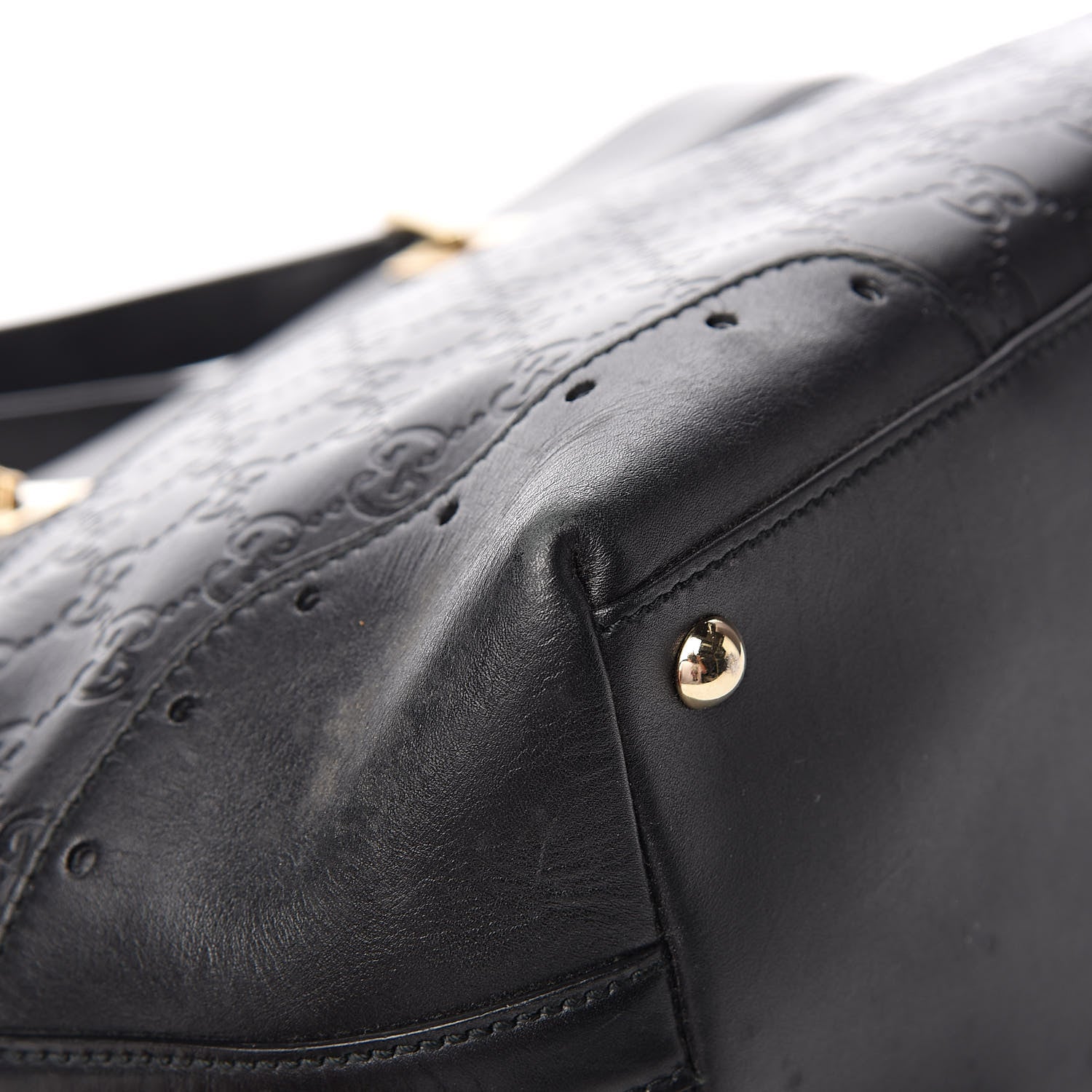 Gucci Guccissima Large Punch Tote Black 10 of 12