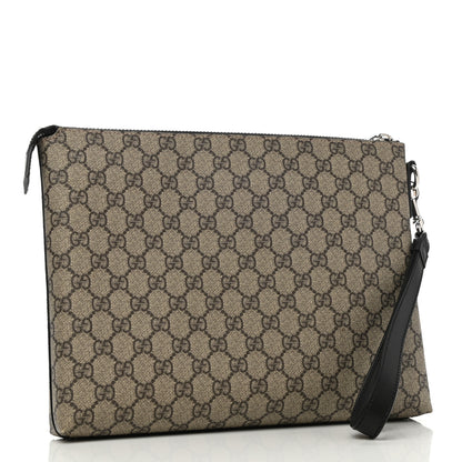 Gucci GG Supreme Monogram Mens Wristlet Black 3 of 11