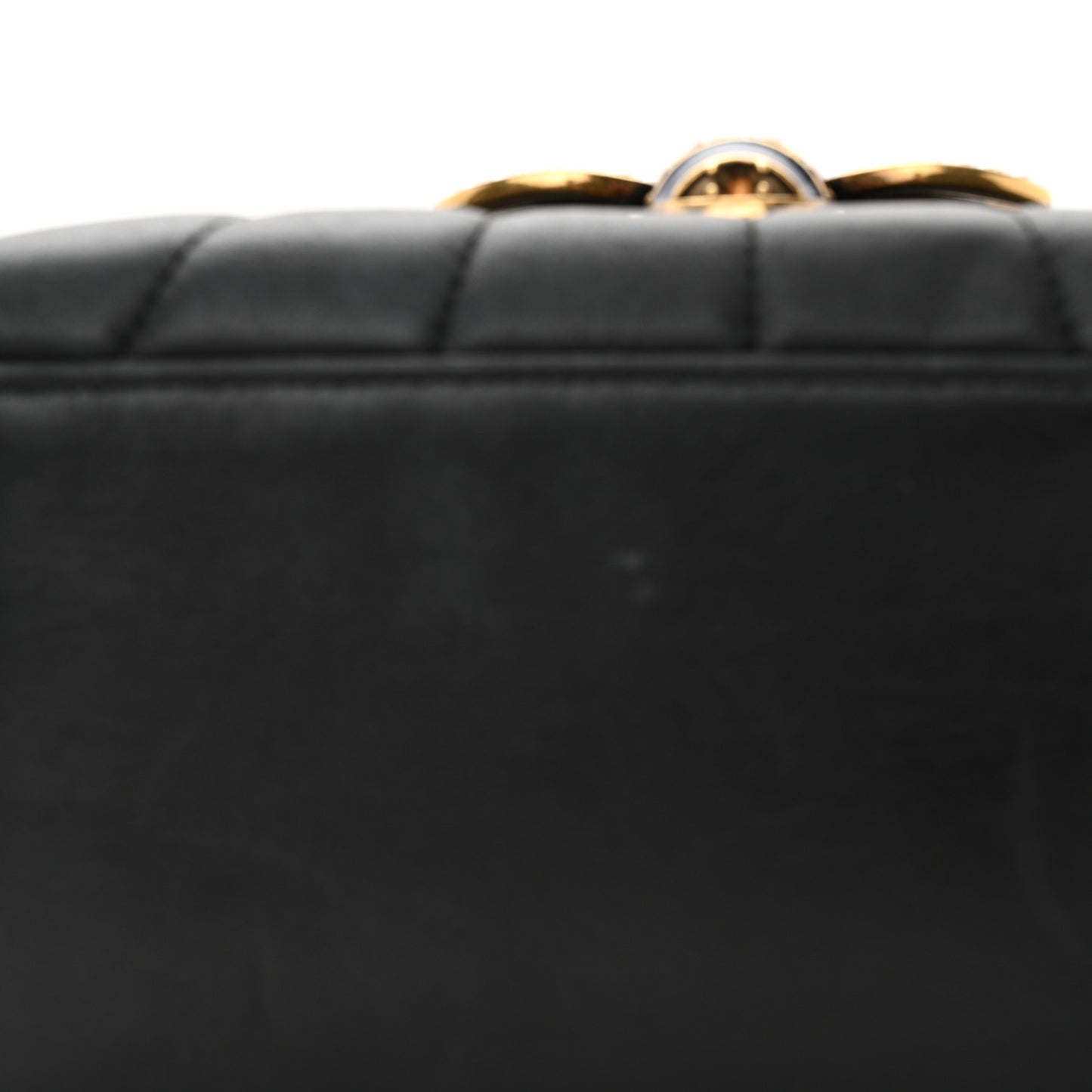 Calfskin Bamboo Trapuntata Queen Margaret Backpack Black