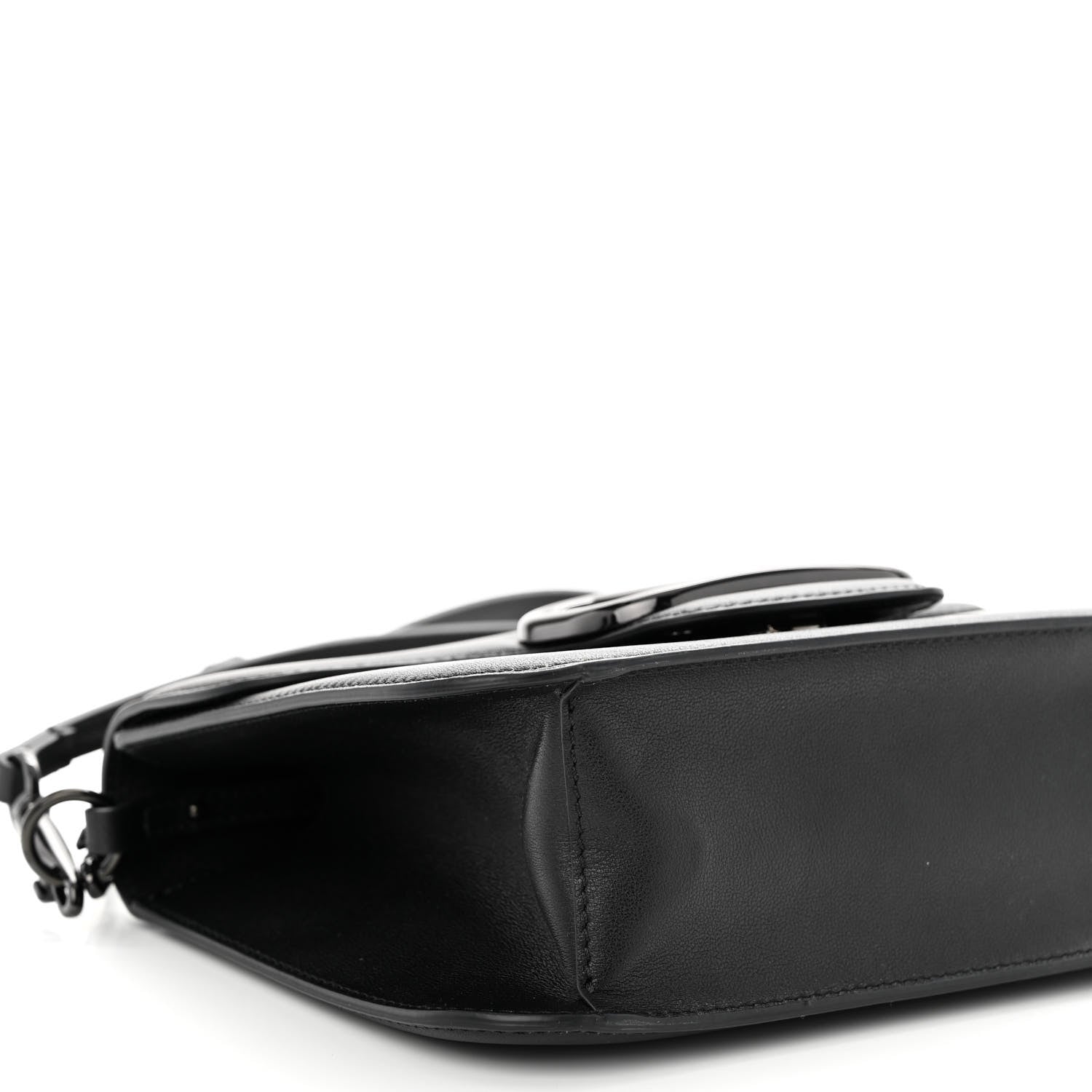 Valentino Garavani Calfskin Monochrome VLogo Loco Flap Shoulder Bag Black 9 of 10