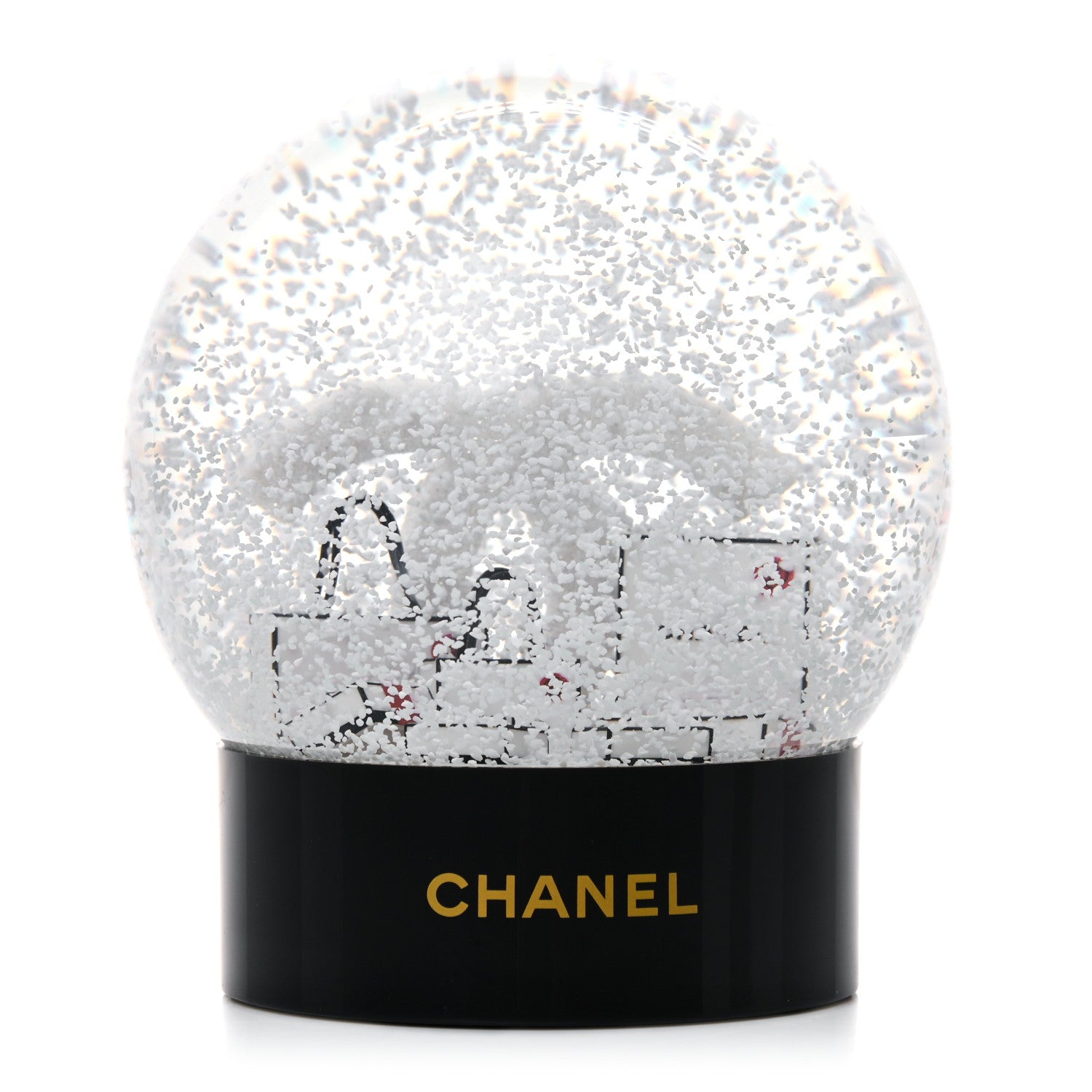 Chanel Glass CC Shopping Bag Snow Globe 2 of 5