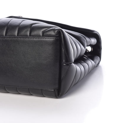 Saint Laurent Calfskin Y Quilted Monogram Medium Loulou Chain Satchel Black 6 of 11