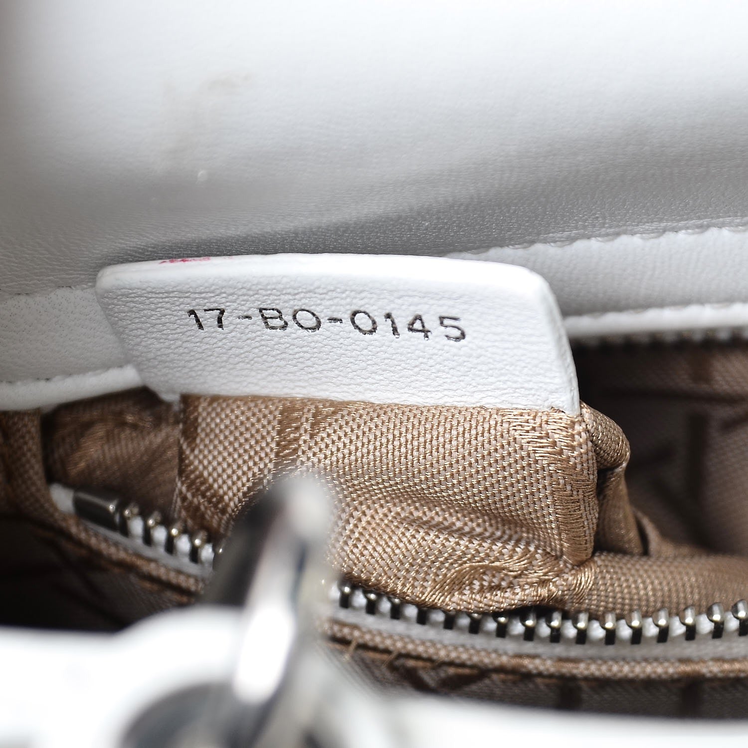 Christian Dior Lambskin Cannage Mini Lady Dior White 7 of 10