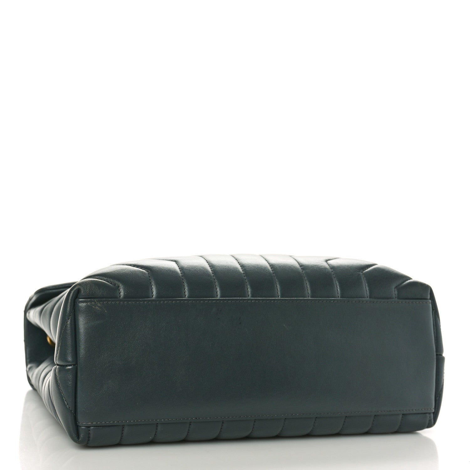 Saint Laurent Calfskin Y Quilted Monogram Medium Loulou Chain Satchel Dark Smog 4 of 9