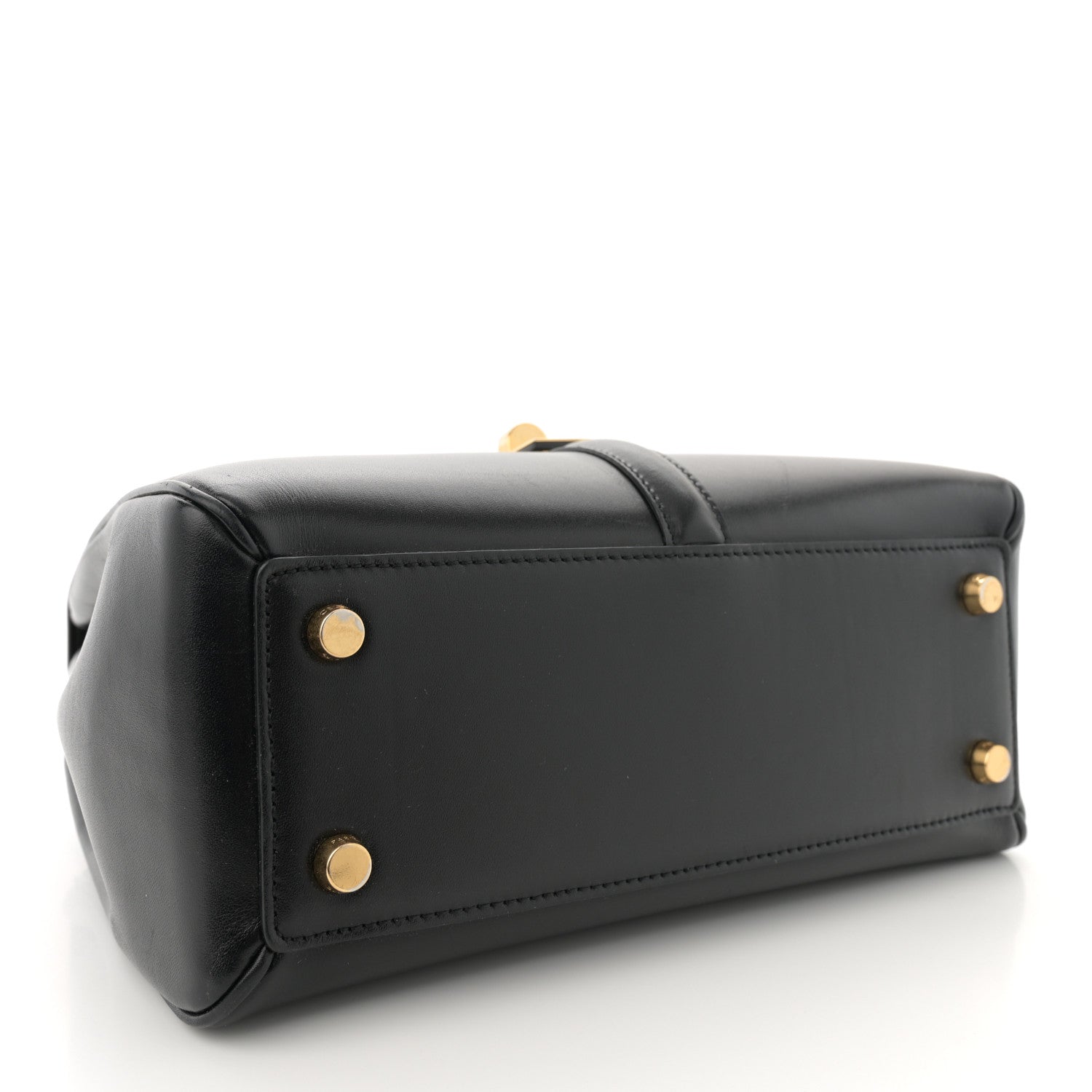 Celine Satinated Calfskin Small 16 Top Handle Bag Black 4 of 13