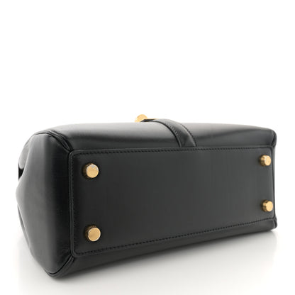 Celine Satinated Calfskin Small 16 Top Handle Bag Black 4 of 13