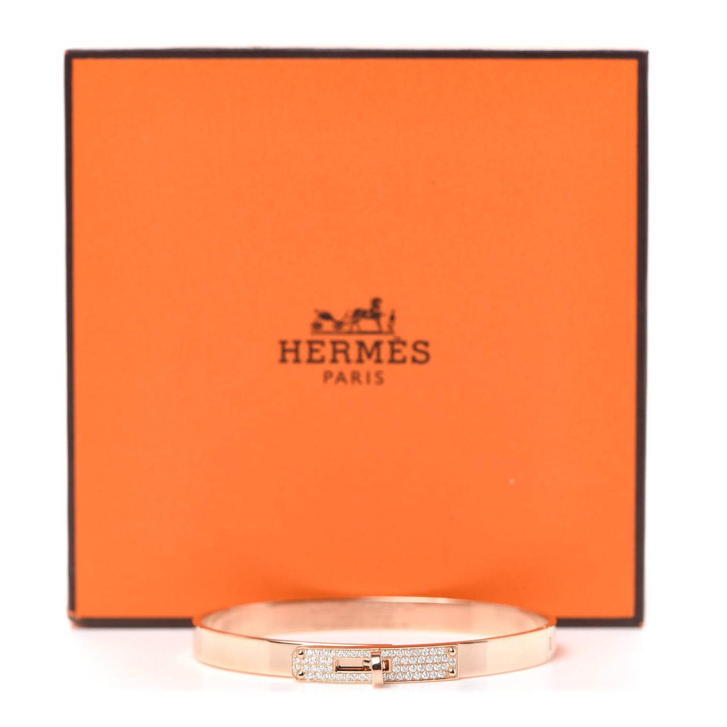 18K Rose Gold Diamond PM Kelly Pave Bracelet SH