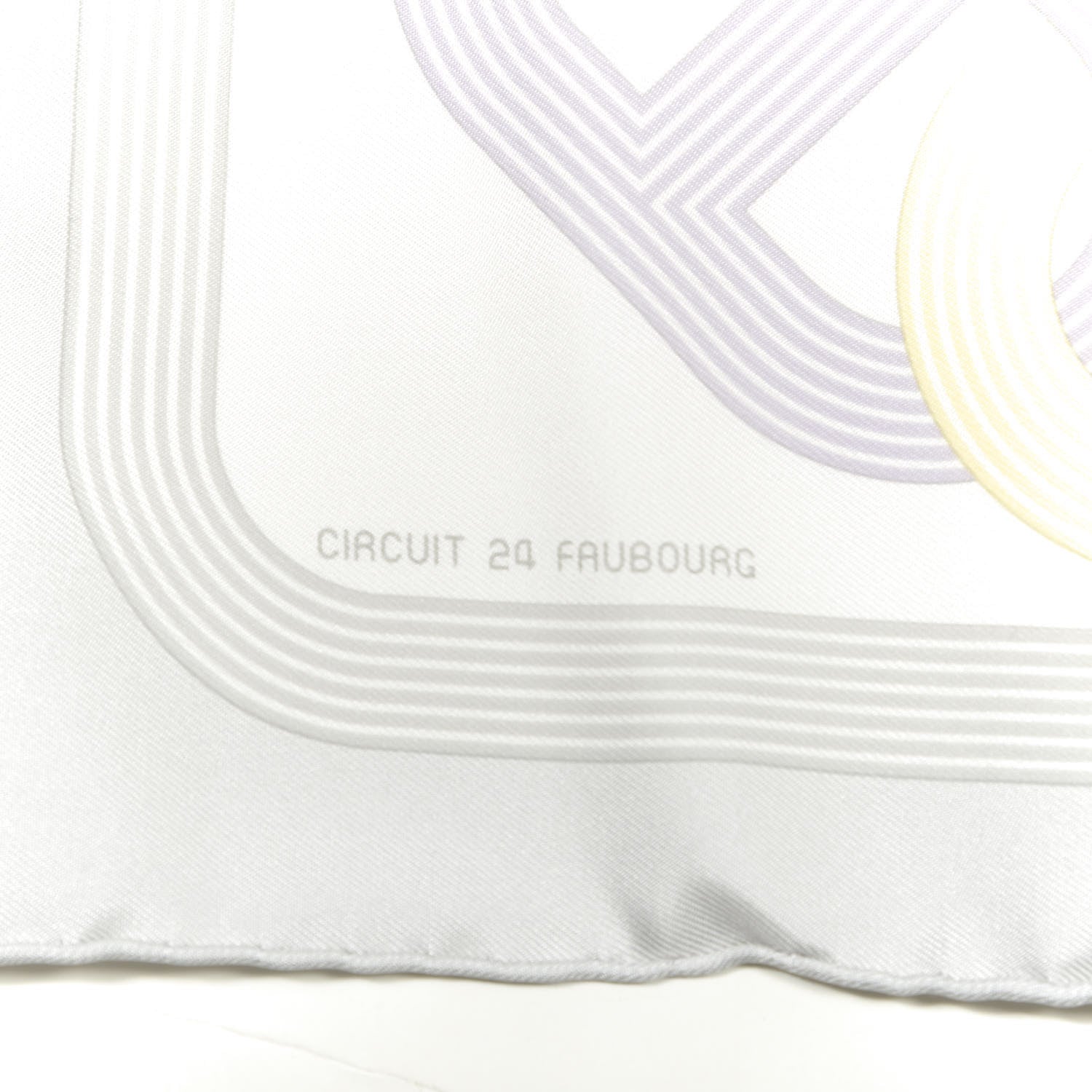 Hermes Silk Circuit 24 Faubourg Pocket Square Scarf 2 of 5