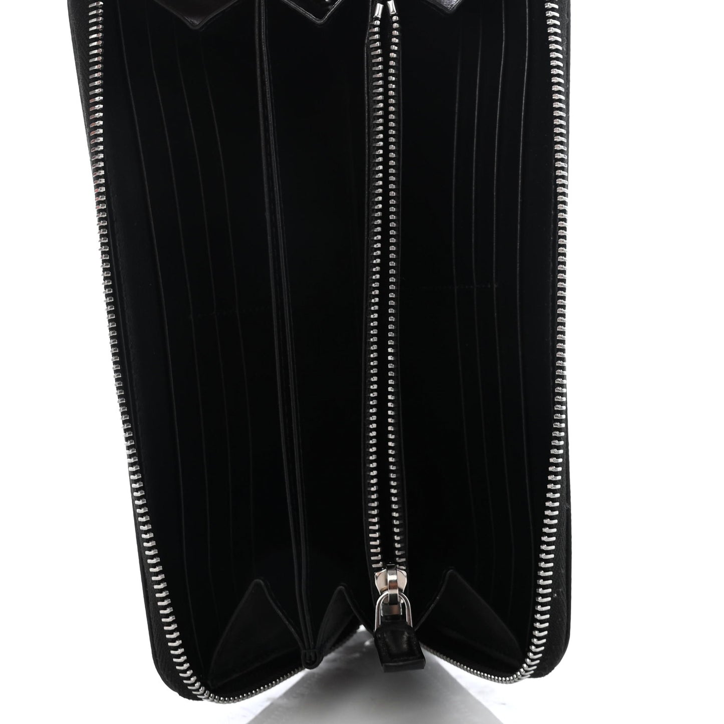 Saffiano Tech Zip Around Wallet Black