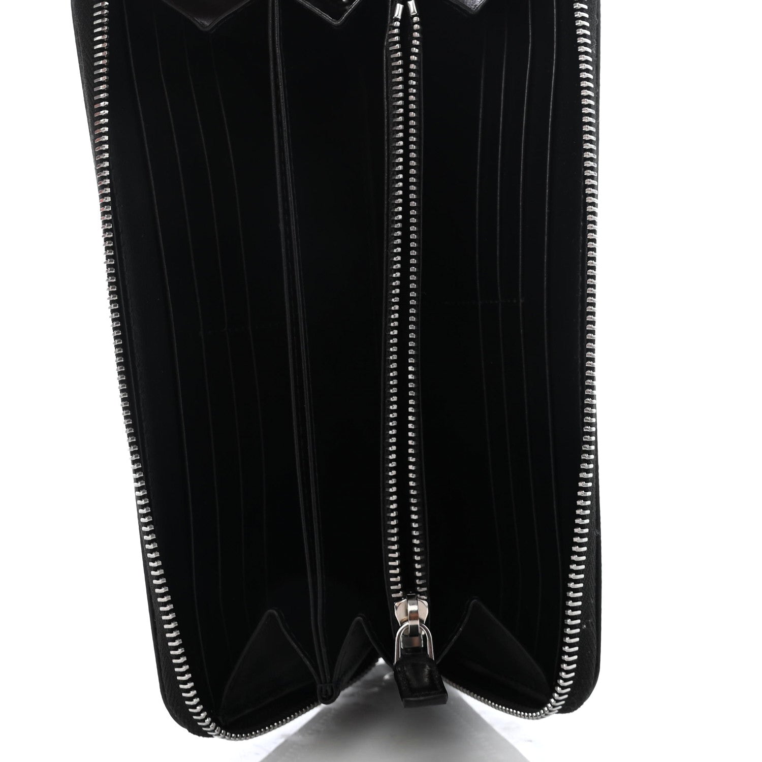 Prada Saffiano Tech Zip Around Wallet Black 4 of 4