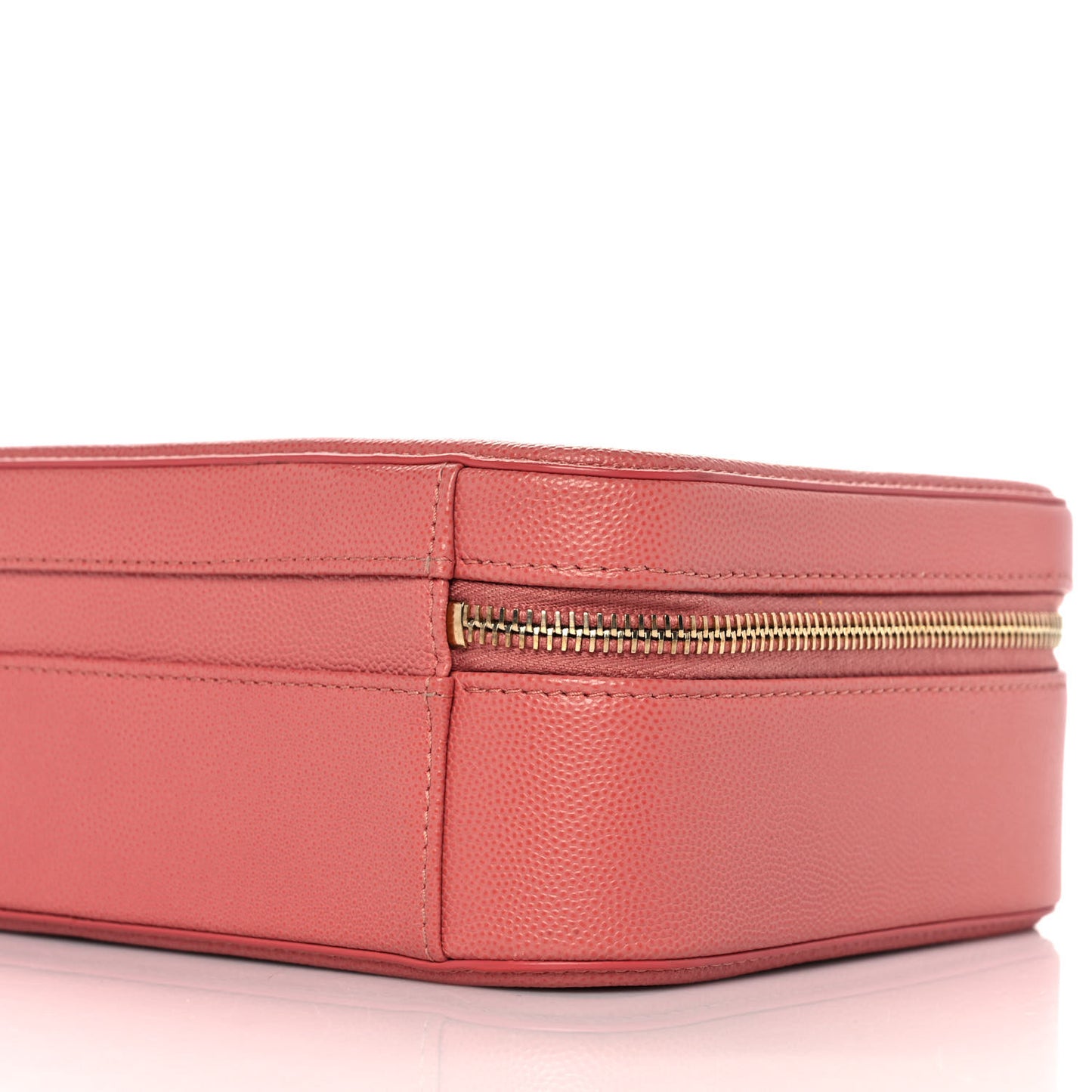 Caviar Quilted Medium CC Filigree Vanity Case Pink