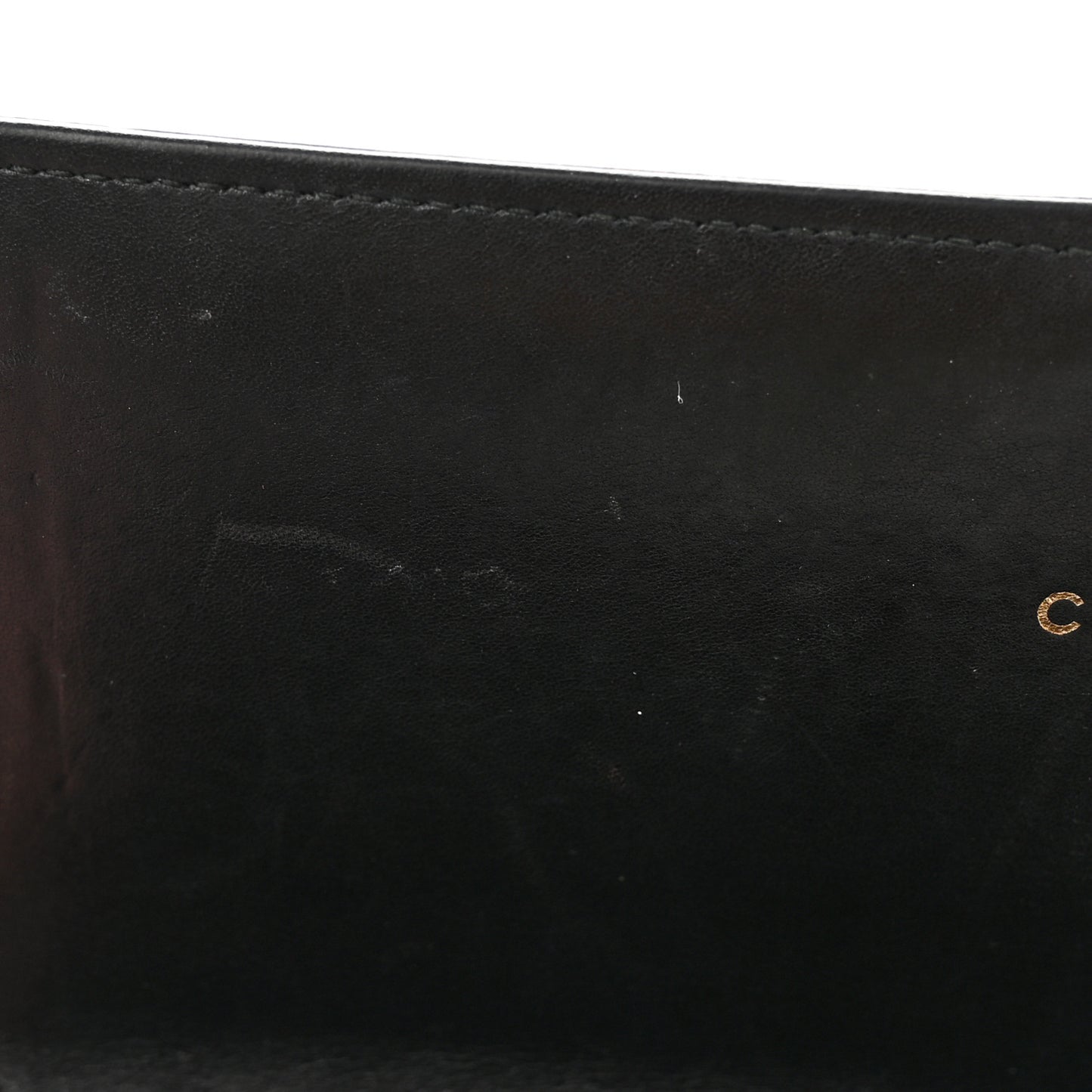 Calfskin Caviar Quilted Chevron Mixed Boy Wallet On Removable Chain Black