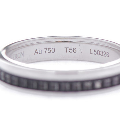 Boucheron 18K White Gold PVD Quatre Black Edition Wedding Band Ring 56 7.75 5 of 7