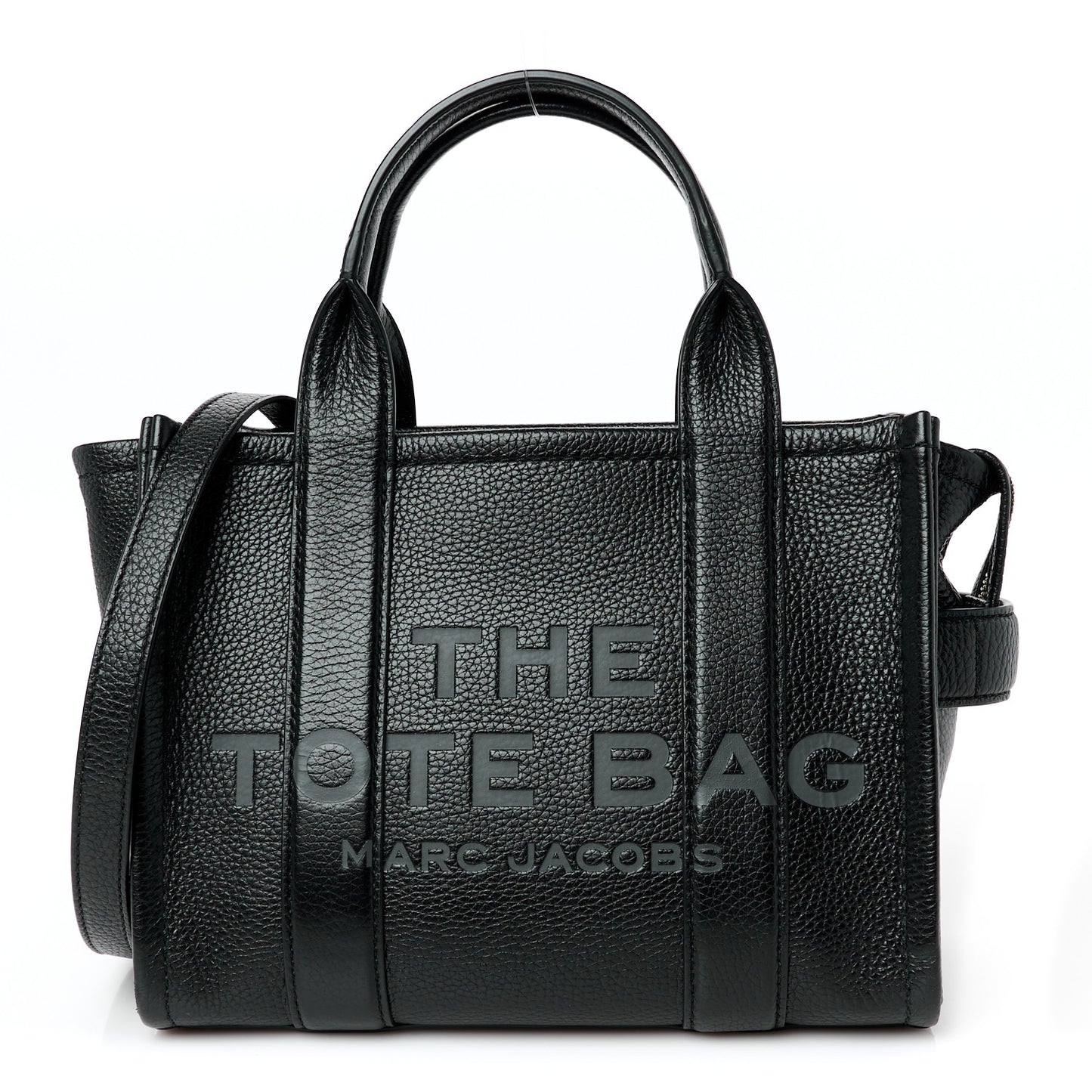 Grained Calfskin Small The Tote Bag Black
