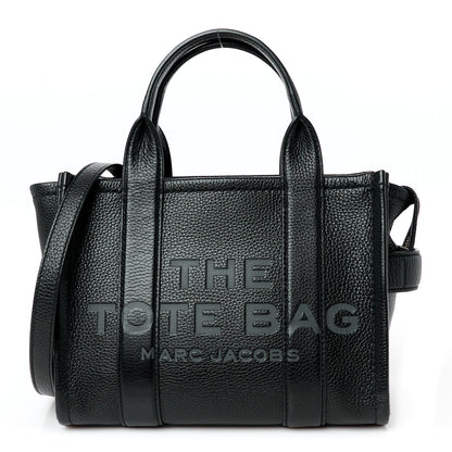 Marc Jacobs Grained Calfskin Small The Tote Bag Black 1 of 12