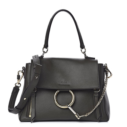 Chloe Calfskin Small Faye Day Shoulder Bag Deep Forest 1 of 9