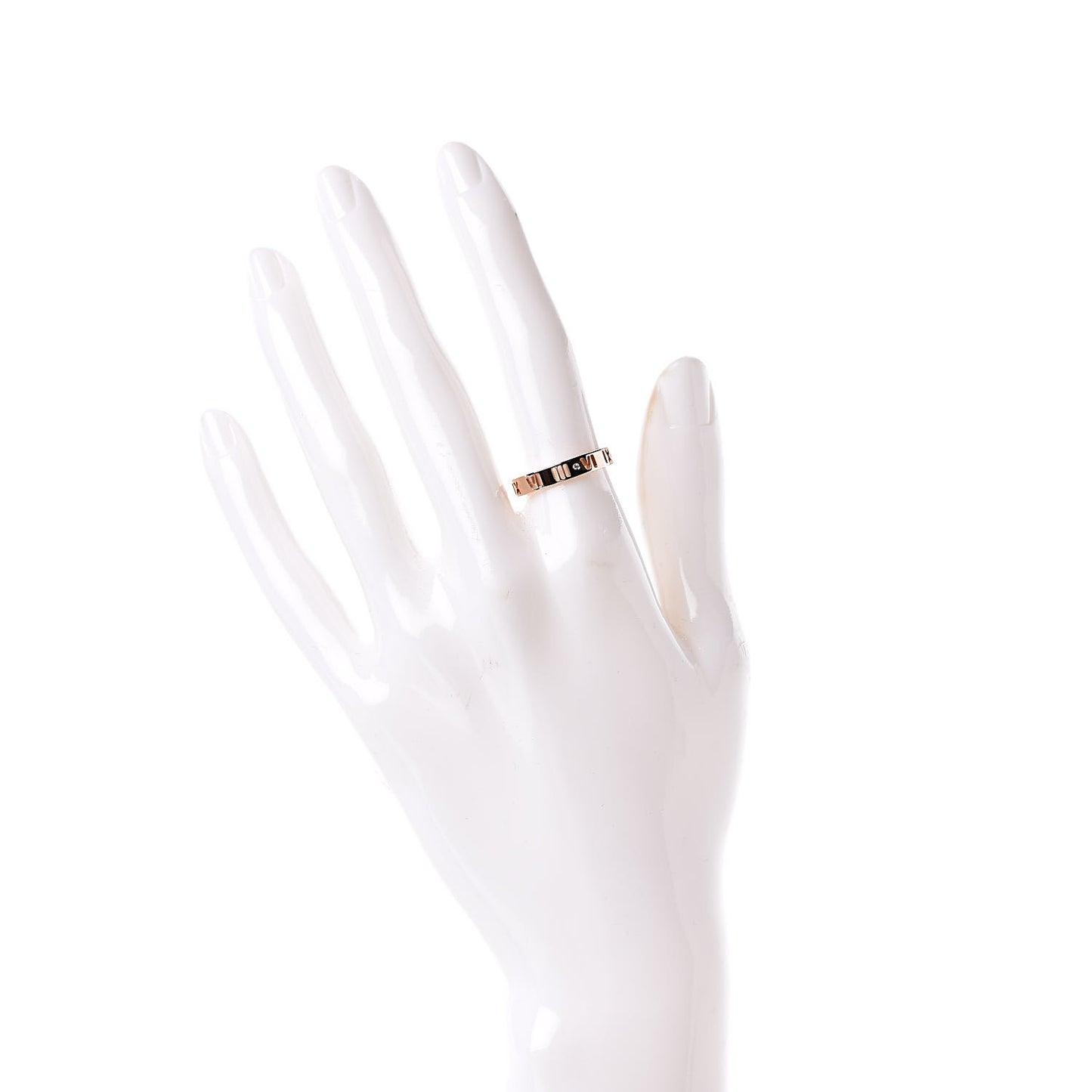 18K Rose Gold Diamond Atlas Pierced Ring 53 6.25