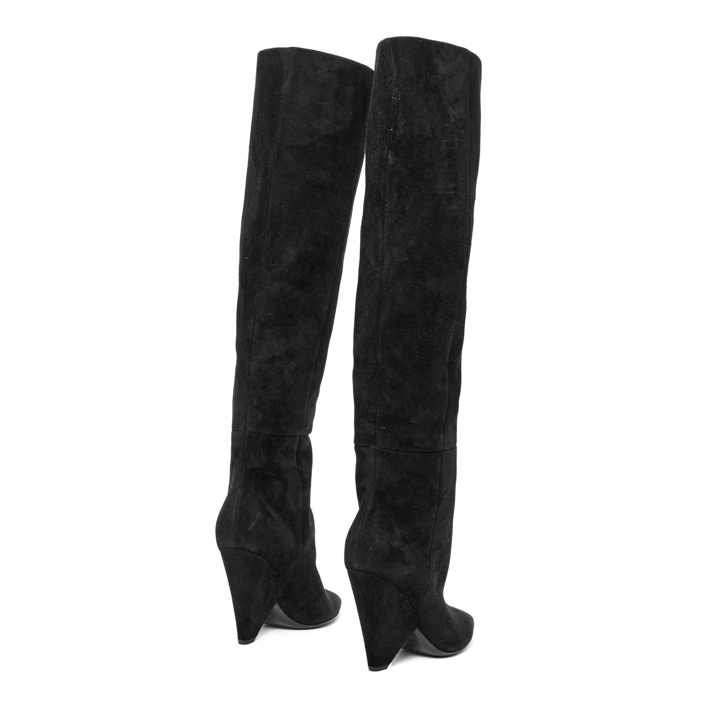 Suede Niki 105 Thigh High Boots 36.5 Black