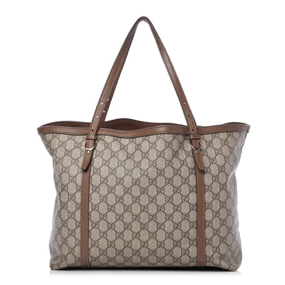 Gucci GG Supreme Monogram Medium Nice Tote Brown 1 of 17