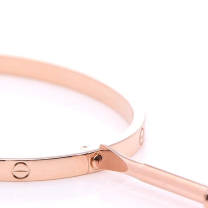 Cartier 18K Pink Gold Small LOVE Bracelet 15 7 of 9