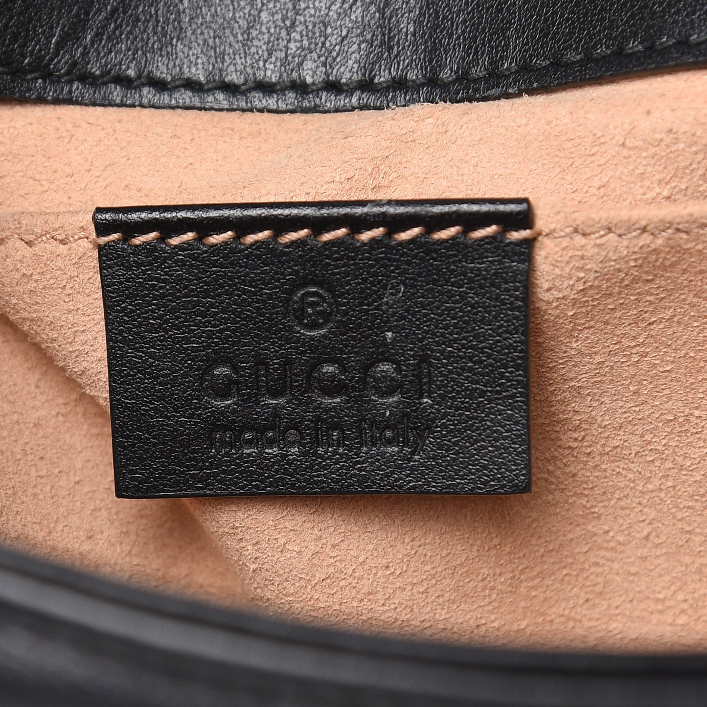 Calfskin Matelasse Mini GG Marmont Shoulder Bag Black