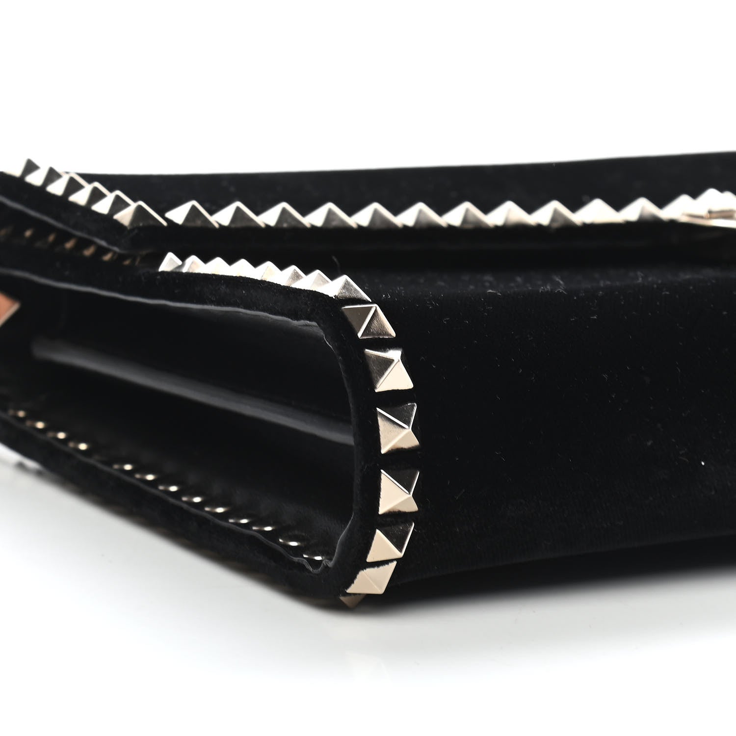 Valentino Garavani Velvet Rockstud No Limit Shoulder Bag Black 7 of 9