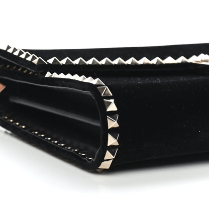 Valentino Garavani Velvet Rockstud No Limit Shoulder Bag Black 7 of 9