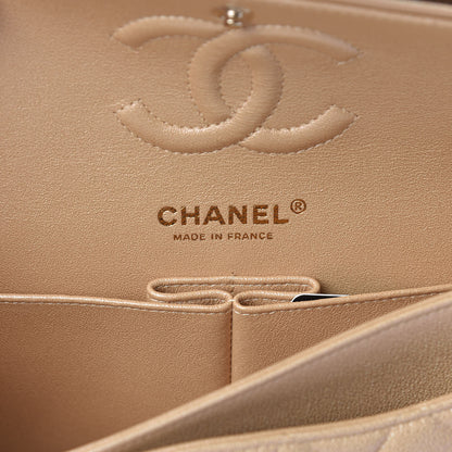 Chanel Iridescent Caviar Quilted Small Double Flap Beige 6 of 13