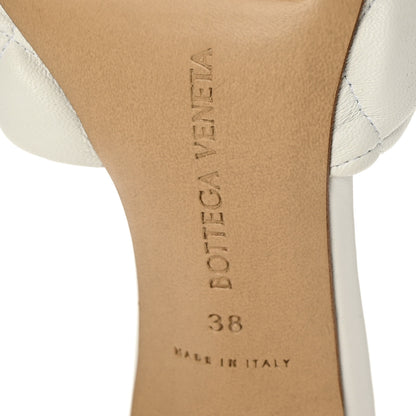Bottega Veneta Nappa Matelasse Padded Mule Sandals 38 Optic White 7 of 8