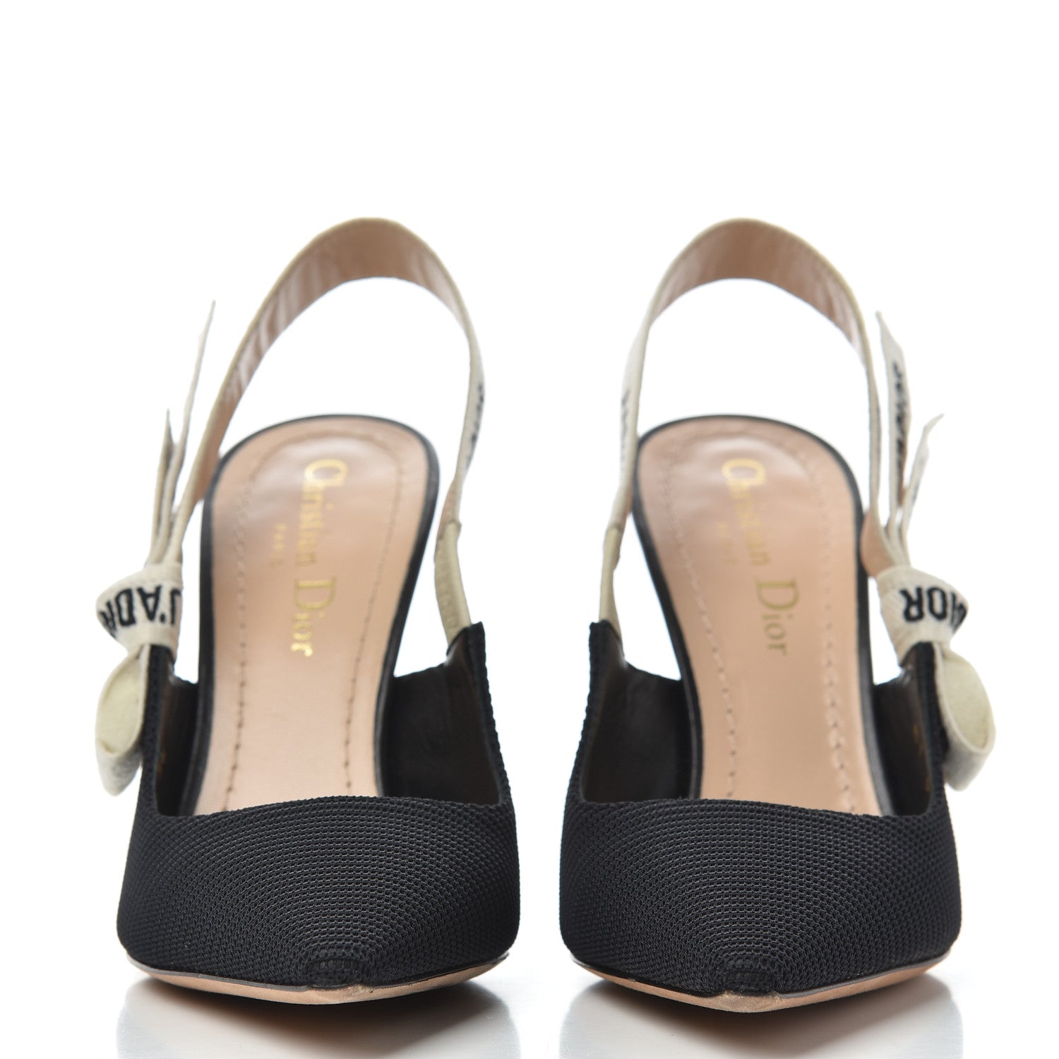 Christian Dior Technical Canvas Ribbon J'Adior Slingback 100mm Pumps 36 Black 2 of 15