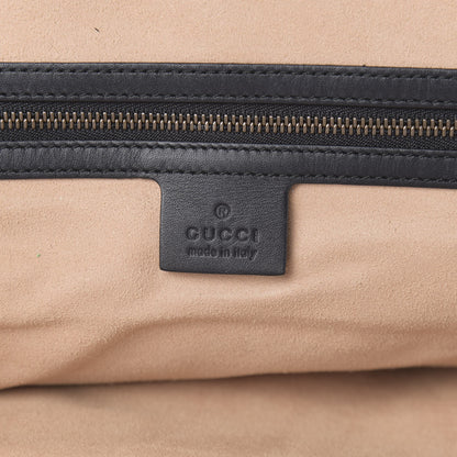 Gucci Suede Patent Ophidia Large Re(Belle) Top Handle Bag Blue Black 6 of 16