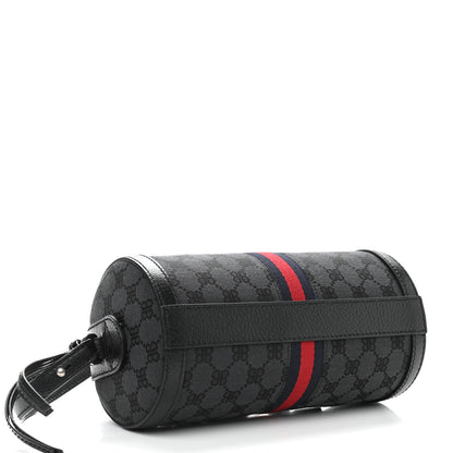 Gucci X BALENCIAGA BB Monogram Web Small Ophidia Boston Bag Black 3 of 8