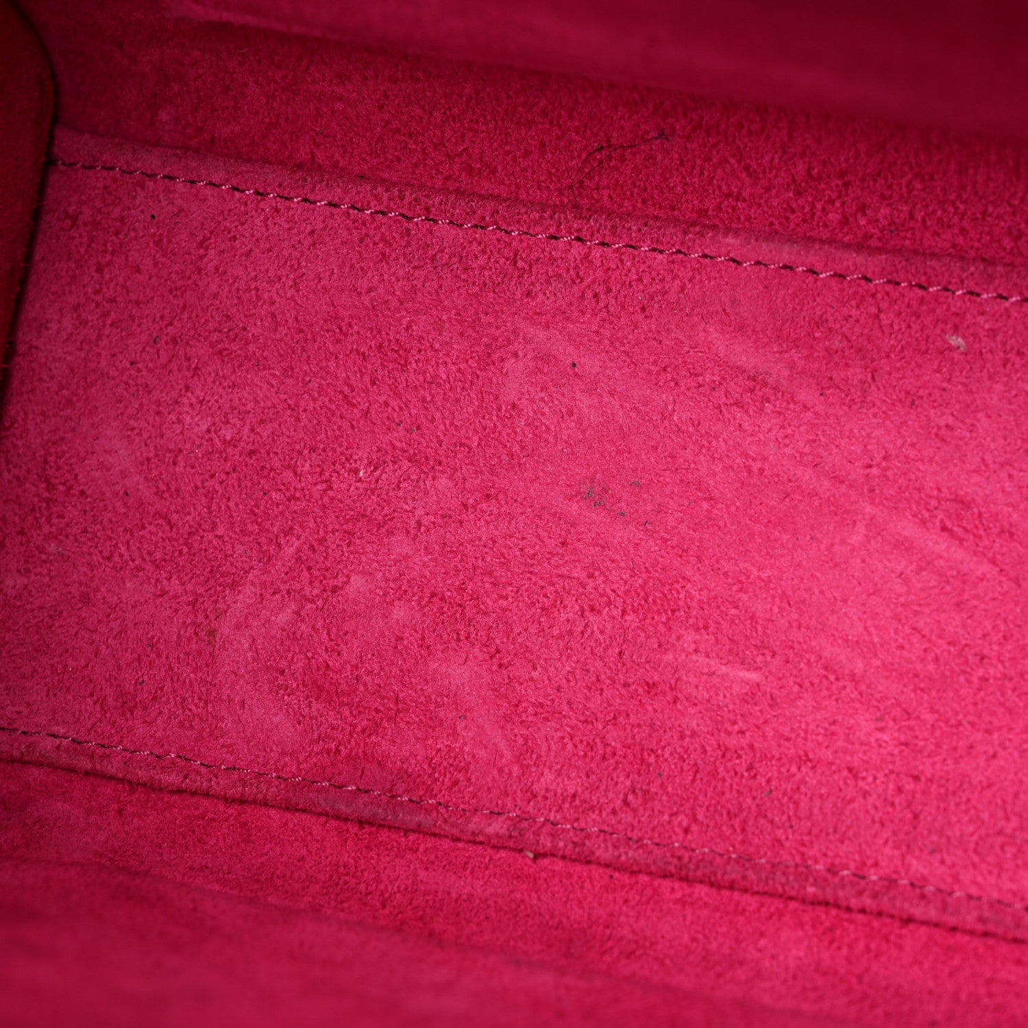 Celine Drummed Calfskin Nano Luggage Fuchsia 14 of 19