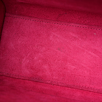 Celine Drummed Calfskin Nano Luggage Fuchsia 14 of 19
