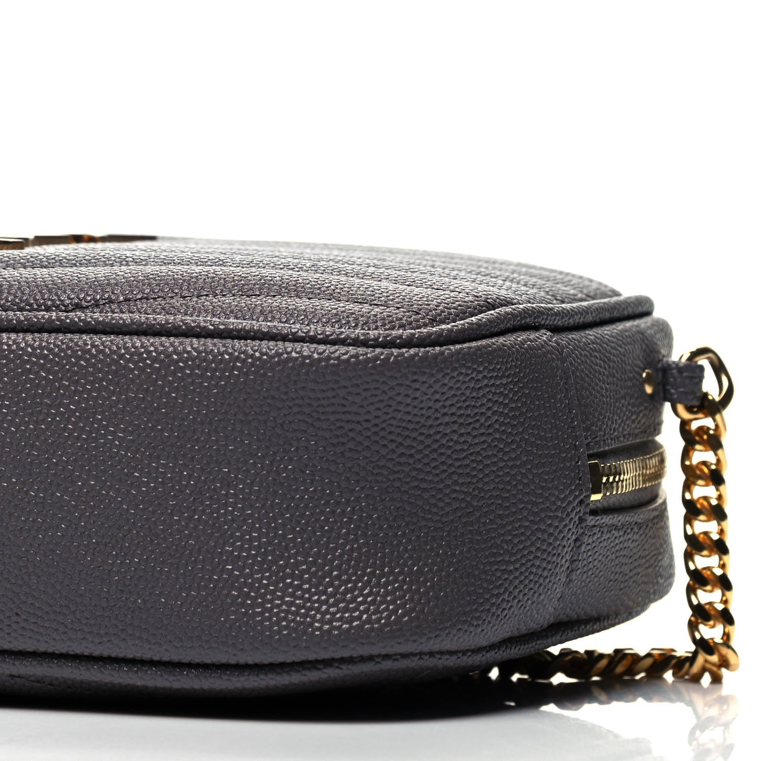Saint Laurent Grain De Poudre Matelasse Monogram Mini Lou Camera Bag Fog 5 of 8