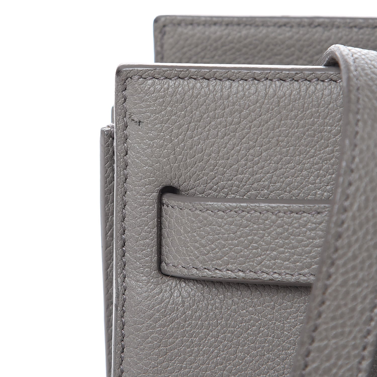 Saint Laurent Grained Calfskin Nano Sac De Jour Gray 9 of 13