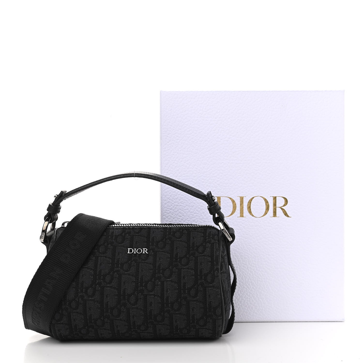 Christian Dior Oblique Mini Roller Messenger Bag Black 10 of 10