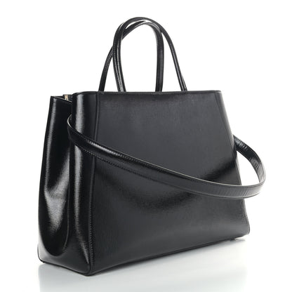 Fendi Patent Vitello Elite Regular 2Jours Tote Black 3 of 9