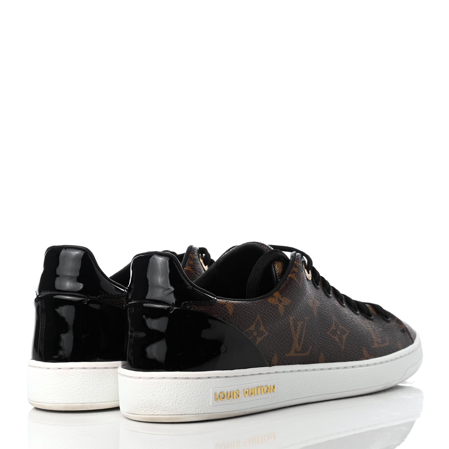 Louis Vuitton Patent Monogram Frontrow Sneakers 38 4 of 9