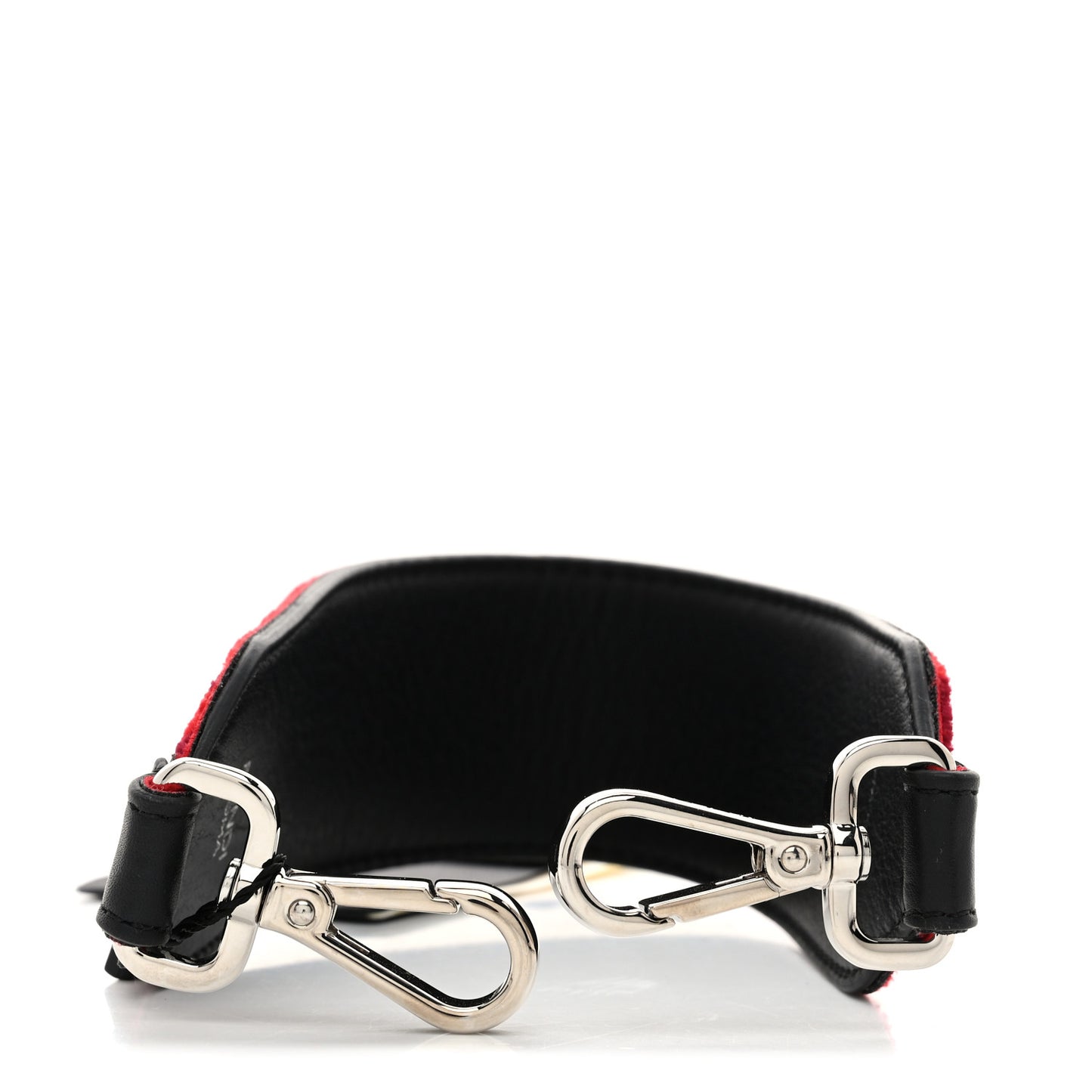 Velvet Tappetino Vitello Dolce FF Mini Strap You Rosso Black
