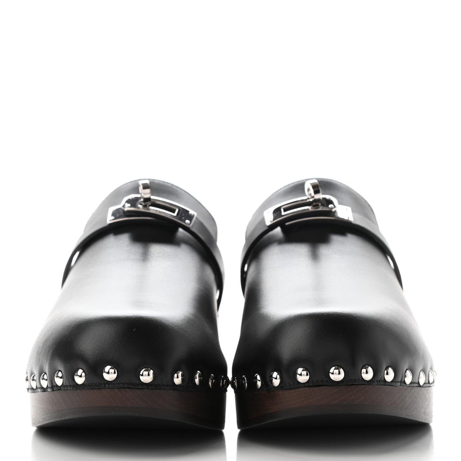 Hermes Calfskin Carlotta Mules 40 Black 2 of 7