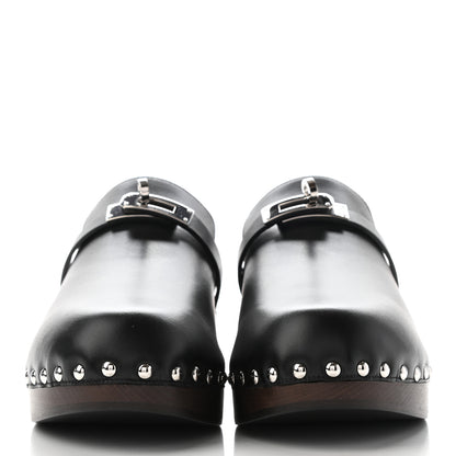 Hermes Calfskin Carlotta Mules 40 Black 2 of 7
