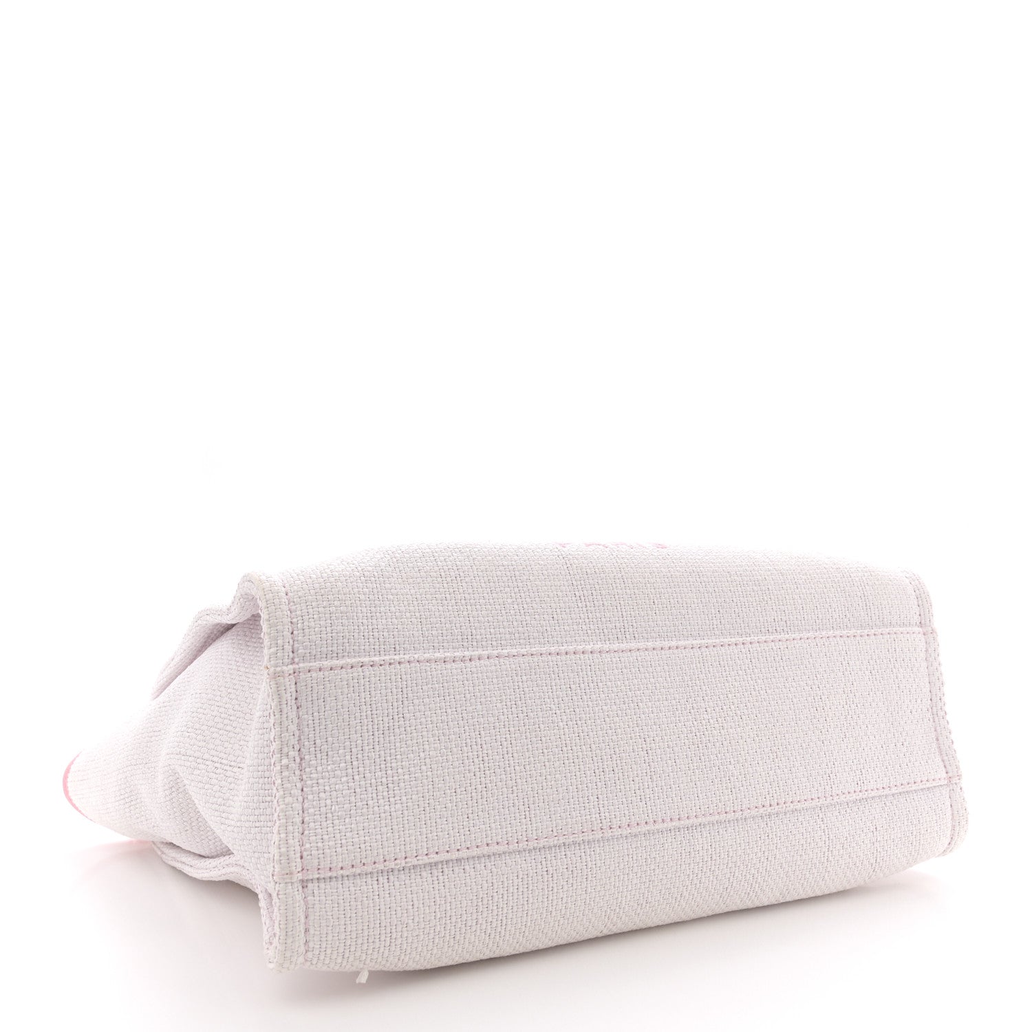 Chanel Woven Straw Raffia Small Deauville Tote Pink 4 of 12