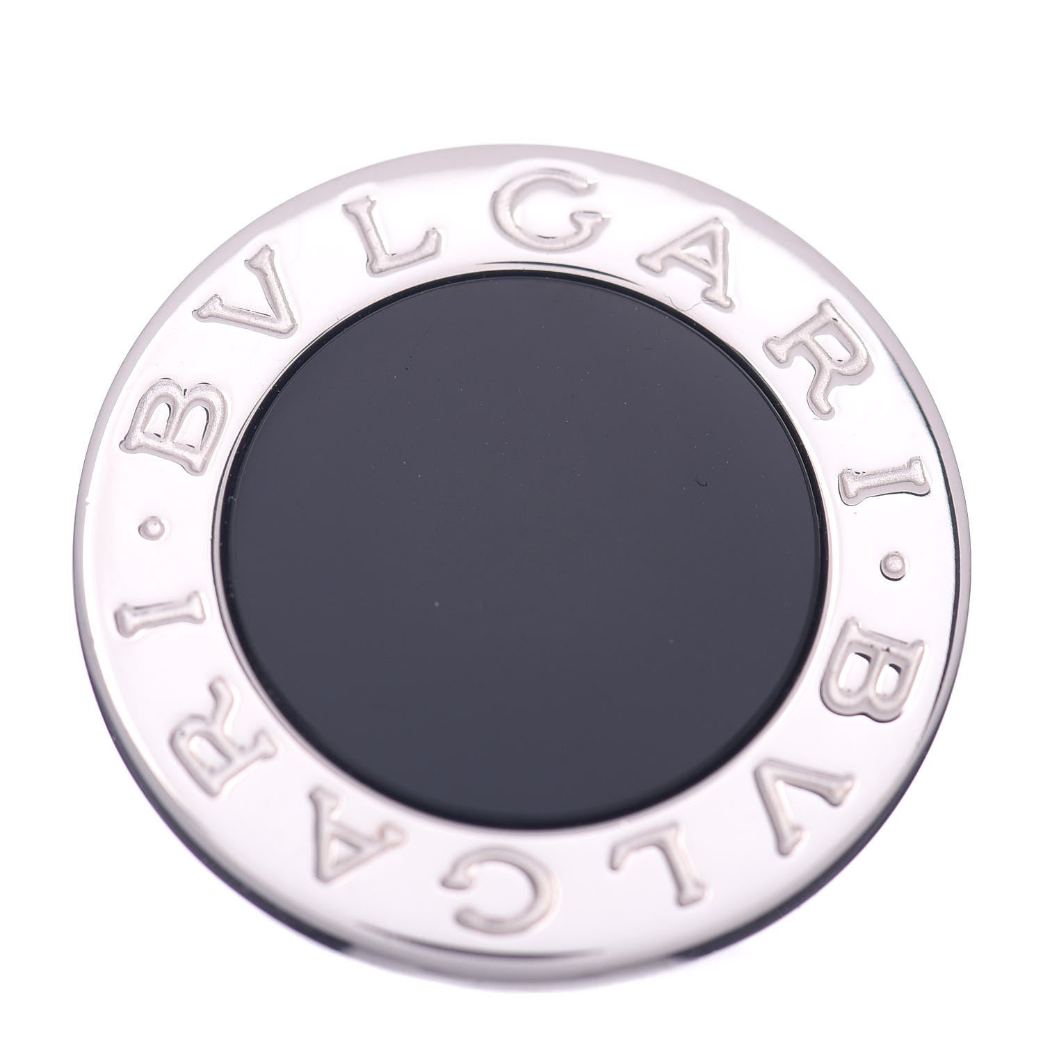 Bulgari 18K White Gold Black Onyx Bvlgari Bvlgari Ring 52 6 1 of 6