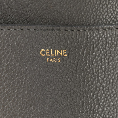 Celine Soft Grained Calfskin Sangle Bucket Bag Kohl 6 of 13