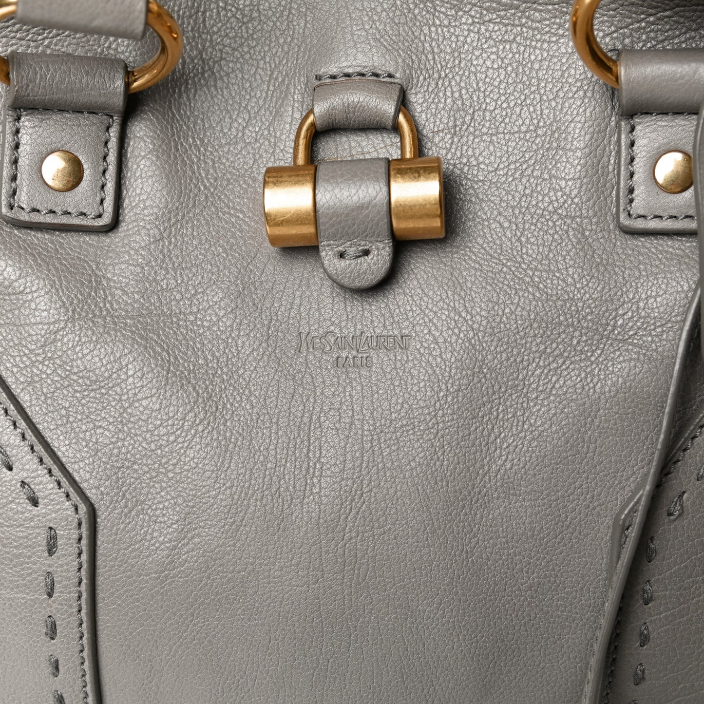 Calfskin Large Muse Gray