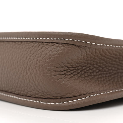 Hermes Taurillon Clemence Amazone Evelyne TPM Etoupe Bleu Indigo 10 of 11
