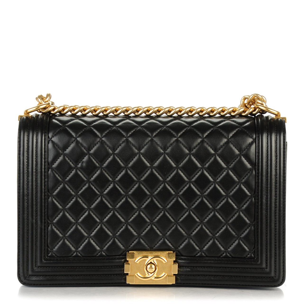 Chanel Lambskin Quilted New Medium Boy Flap Black 1 of 7